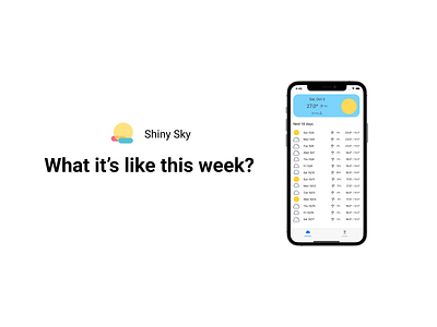 Shiny Sky branding design mobile mobile design ux weather