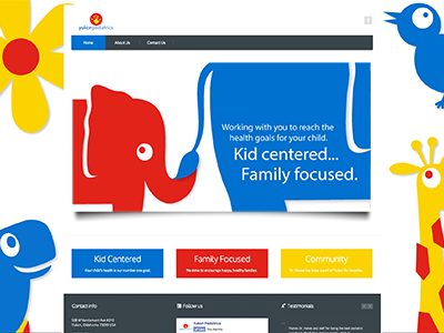 YP Site design kid friendly layout web
