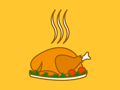 Gobbble fall food holiday thanksgiving turkey vector