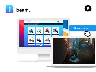 Beam: Proof of Concept Design ar augmented reality cms concept design content management extended reality web 3 xr