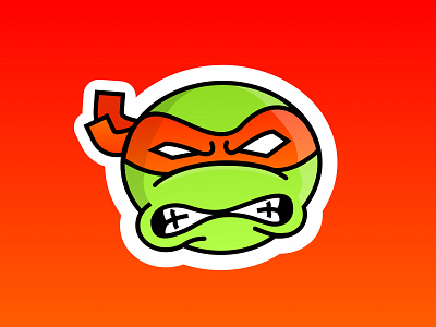 michelangelo ninja turtle face template