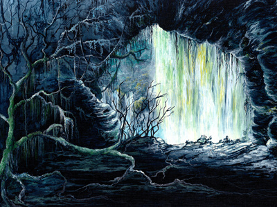 Lair acrylic paint acrylic painting illustration painting