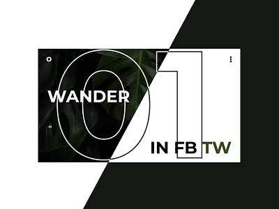 Wander - Full Screen Slider blog blogger full screen minimal slider social media travel typography ui ux web design