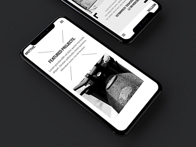 Mottux mobile resp custom iphone x minimalistic mobile motorcycle responsive studio ui ux web design