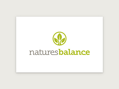 Natures Balance Logo balance leaf leaves logo nature