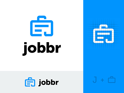 Jobbr Logo grid grid logo job job application job board logo