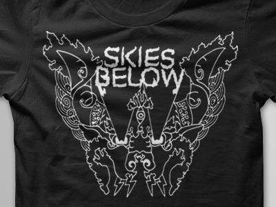 Skies Below T apparel design logo design music design screen print
