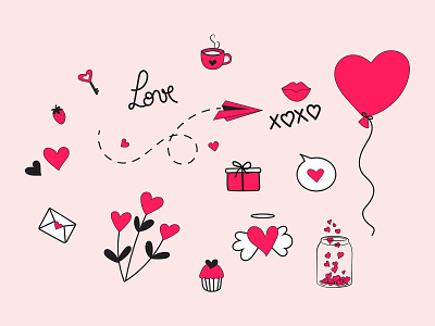 Free Valentine's Day Vector 14 february art artist design doodle drawing free download free icon free illustration free vector gift illustration illustrator love love letter valentine valentines valentines day vector vector illustration