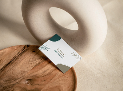 Free Card on Wooden Plate Mockup business card design business card mockup card mockup free card mockup free download free mockup free mockup download free psd mockup freebie mockup mockup design