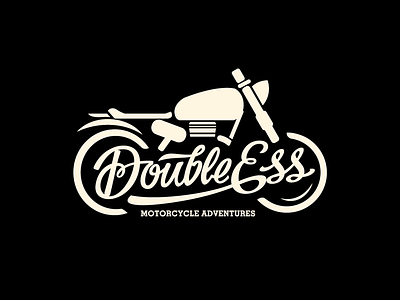 Double ESS bike branding lettering logo motorcycle roadtrip script