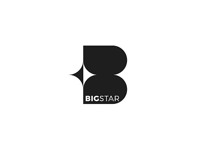 Big Star b black brand clothing logo mark shop white