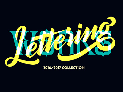 Lettering Works 2018 brand collection handmade illustration lettering letters logo new