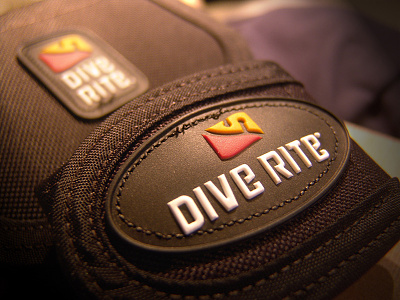 DiveRite Logo + Patch logo patch typography