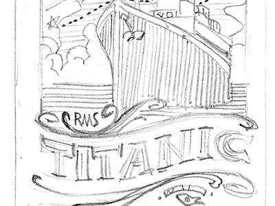 Titanic Poster Sketch poster sketch