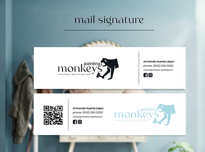 Monkeys Painting agency branding brand agency brand and identity branding design illustration illustrator logo vector