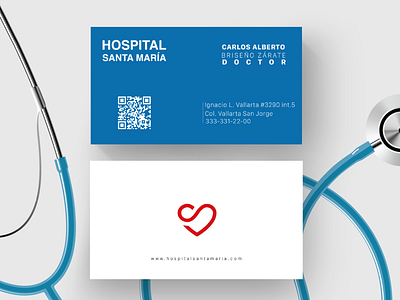 Branding | Hospital Santa María brand agency brand and identity branding business brochure business card design design icon identity illustration illustrator isotype logo logotipe minimal type typography vector