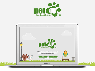 WEB DESIGN | PET4U brand agency brand and identity branding design icon identity illustration illustrator isotype logo logotipe minimal type typography ui ux vector web web desgin website