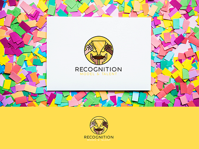 Logo For 'Recognition' - Staffing Company celebration logo trophy