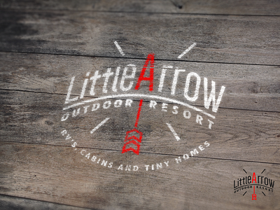 Logo For Little Arrow - Outdoor Resort arrow branding logo outdoor resort vintage