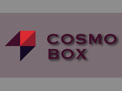 CosmoBox Delivery Logo branding design flat icon illustration illustrator logo minimal