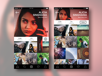 Photo App: User Profile ios photography ui user profile ux