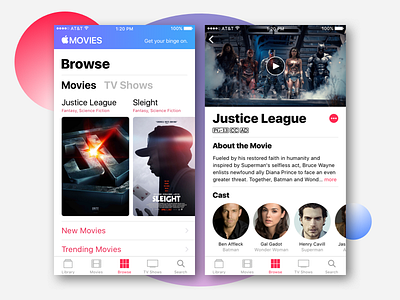 What if Apple Music was Apple Movies? apple ios minimalistic ui ux