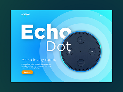 Amazon Echo Dot - Landing Page desktop iot ui ux