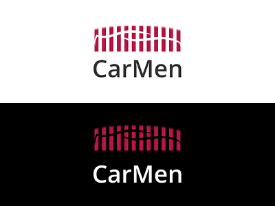 Car service logo adobexd auto branding burgundy car carmen emblem equalizer graphic logo logotype mark symbol