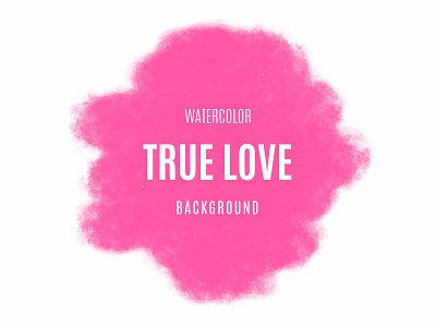 Watercolor valentine's day background