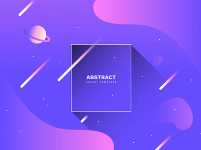 Abstract galaxy background with fluid shapes