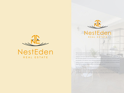 Nest Eden luxury property management luxury realestate property management property management logo real estate logo realestate realty logo