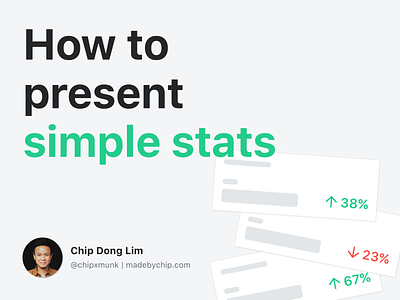 How to Present Simple Stats