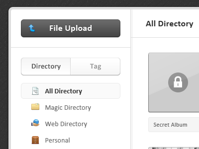 file manager button manager thumbnail