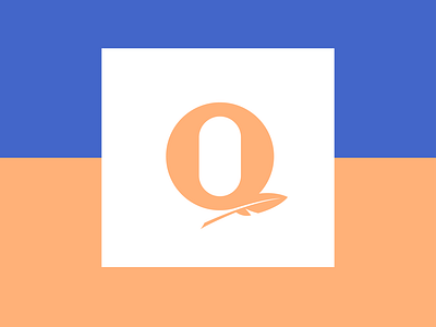 Q + Feather logo