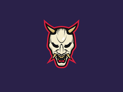 Japanese Demon brand and identity illustration illustrator logo mascot vector