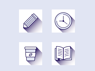 #55 Daily UI Icons set/education