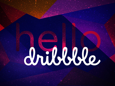 Hello Dribbble debut debut shot debutshot first first design hello hello dribble hi hi dribbble shot sky space