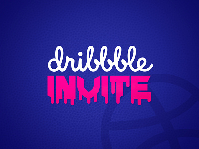 Dribbble Invite art branding clean design dribbble flat invite invite design minimal shot simpe typography