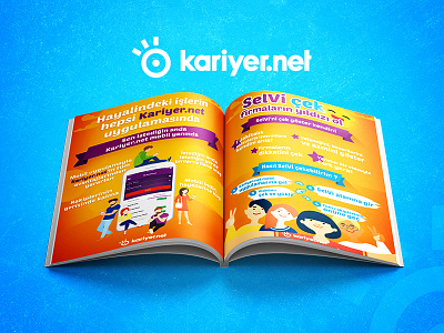 Kariyer.net Magazine Design brand branding clean corporate corporate branding design dribbble magazine magazine design shot typography