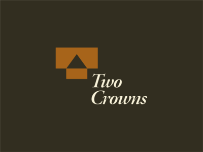 Two Crowns Logo Design Concept 2 beautiful classic concept crowns design designer dribbble graphic illustration illustrator logo photoshop rectangle simple t triangle two typography vintage