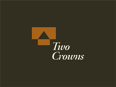 Two Crowns Logo Design Concept 2 beautiful classic concept crowns design designer dribbble graphic illustration illustrator logo photoshop rectangle simple t triangle two typography vintage