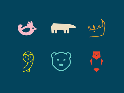 Animals Logo Design Concepts in Color