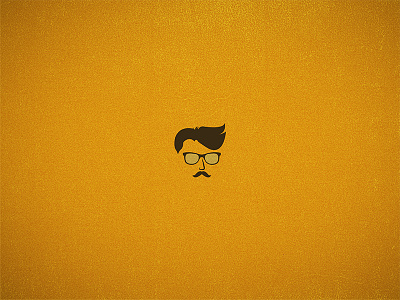 Hipster Logo WIP classy cool designer glasses guy hipster illustration logo moustache