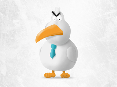 Angry Albatross angry art bird character concept design digital drawing illustration