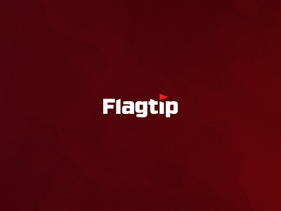 Flagtip Logotype design designer dribbble flag football graphic illustrator letterform lettering logo logomark logotype mark photoshop simple sport symbol tip type typography