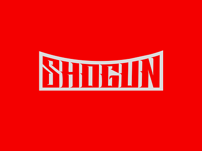 Shogun Typography Design design designer dribbble graphic graphicdesign icon illustration illustrator letter logo logodesign logoinspiration logomark logotype photoshop shapes simple symbol typography vector