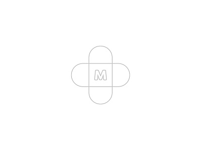 M Medical Logo Design
