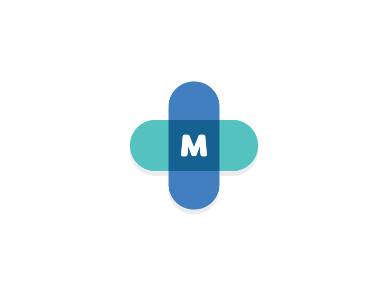 M Medical Logo Design in Color by Ivan Nikolow on Dribbble