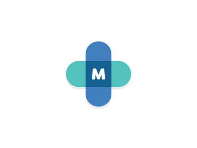 M Medical Logo Design in Color design designer dribbble graphic graphicdesign icon illustration illustrator letter logo logodesign logomark logotype m photoshop shapes simple symbol typography word