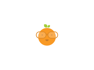 Orange Character Design branding cartoon character design flat fruit glasses graphic hipster icon illustration illustrator logo logodesign logomark orange photoshop shapes typography vector